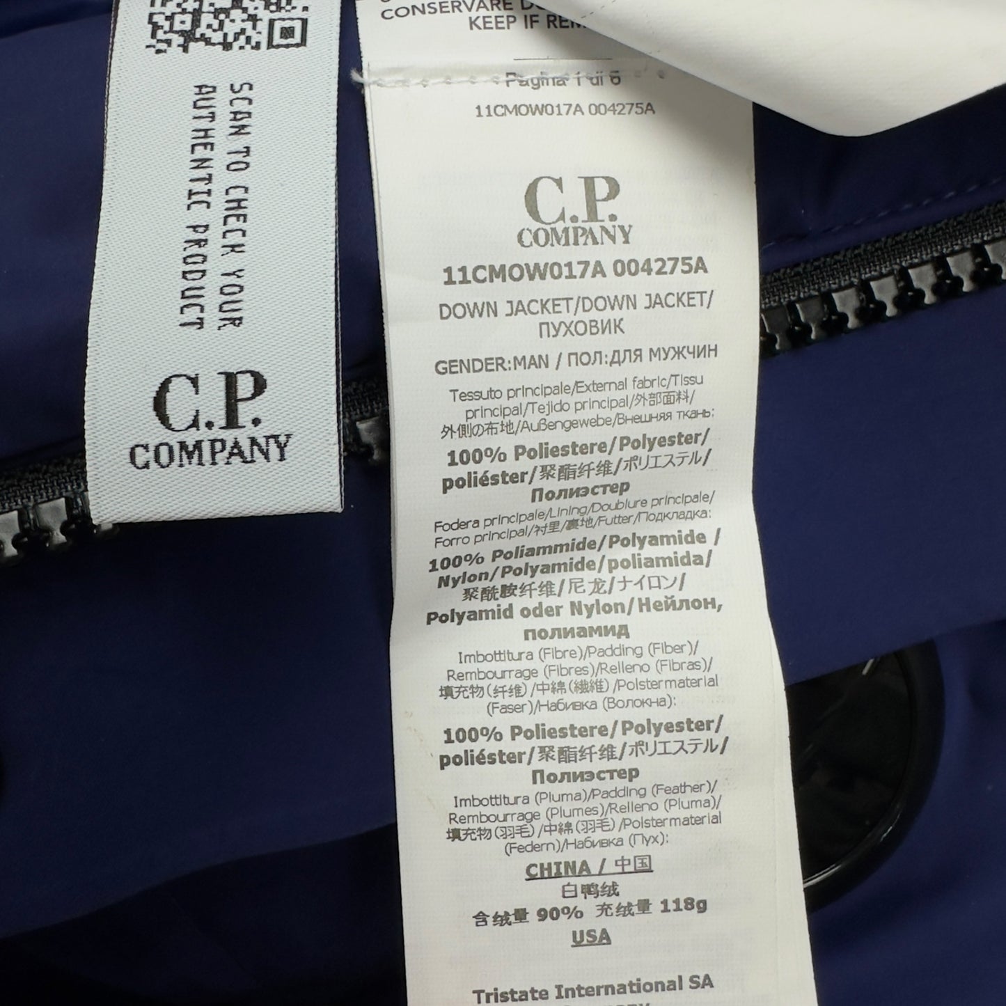 C.P. Company Micro M Down Jacket