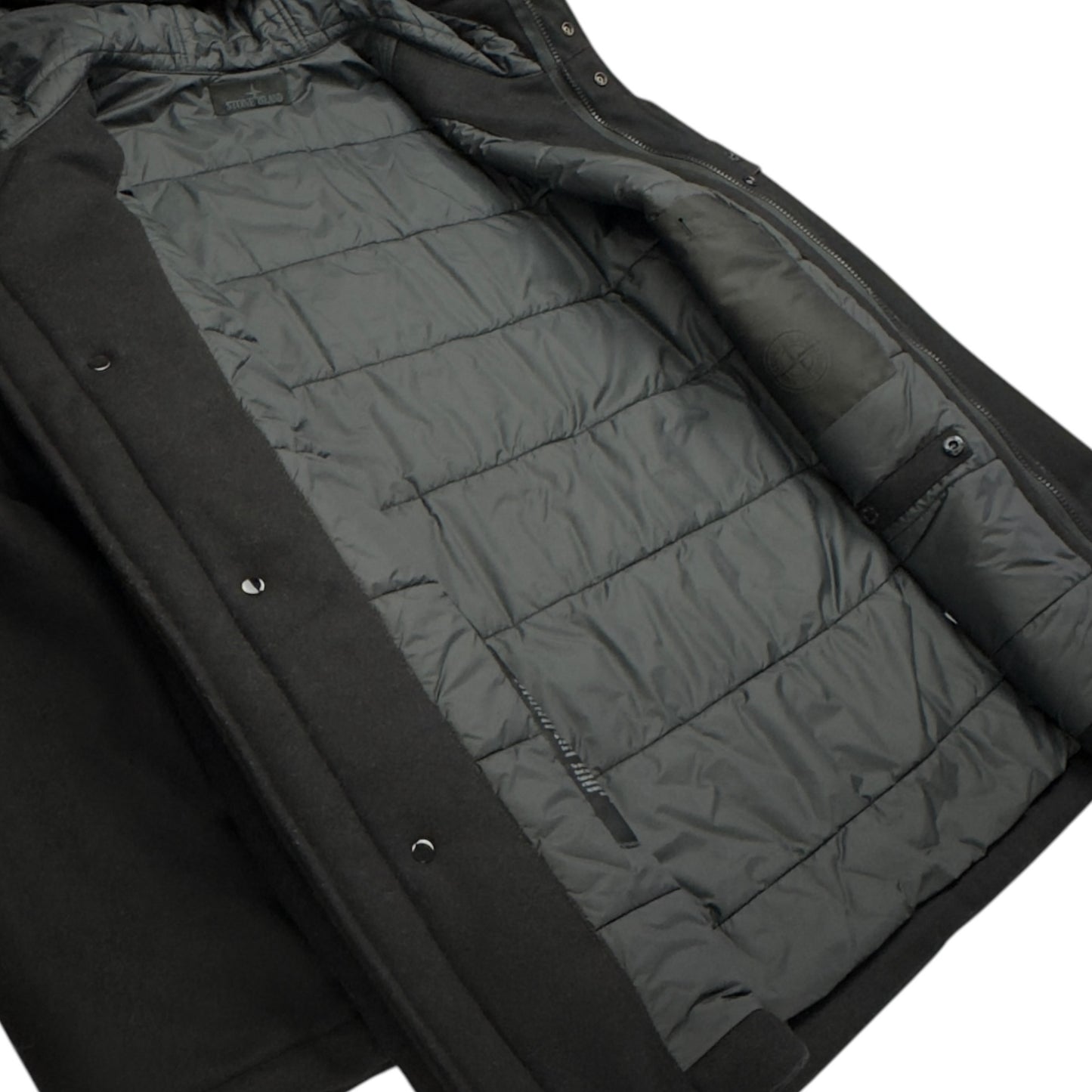 A/W 24 Stone Island Ghost Flanella Lana / Nylon With Primaloft Jacket