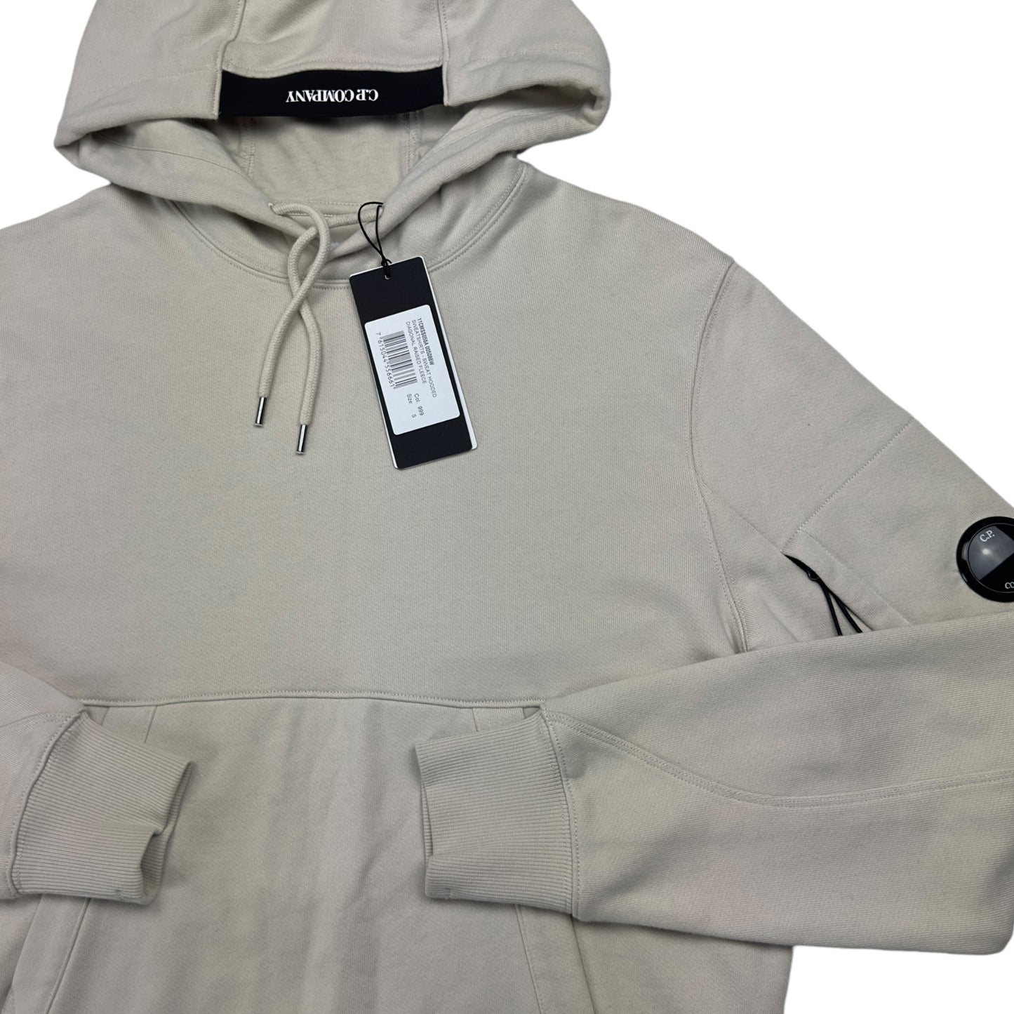 C.P. Company Diagonal Raised Fleece Lens Hoodie