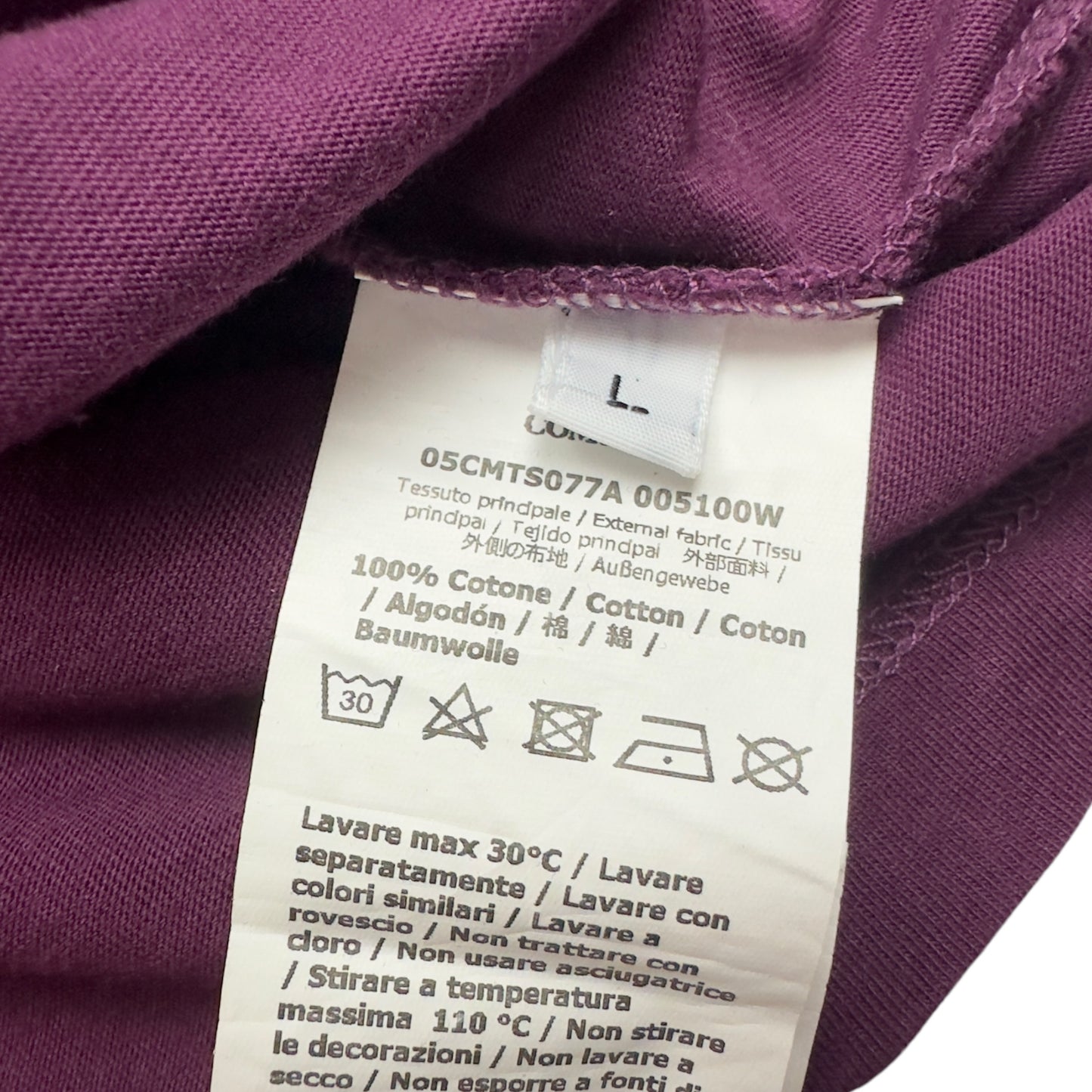 C.P. Company Big Stitch Logo T-Shirt - Purple