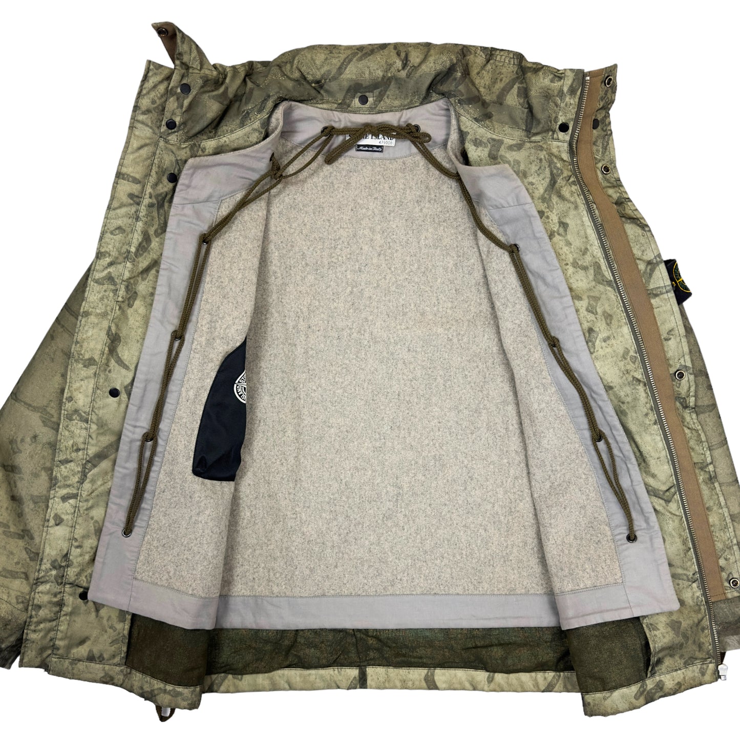 A/W 01 Stone Island Camo Monofilament Jacket with Wool Liner