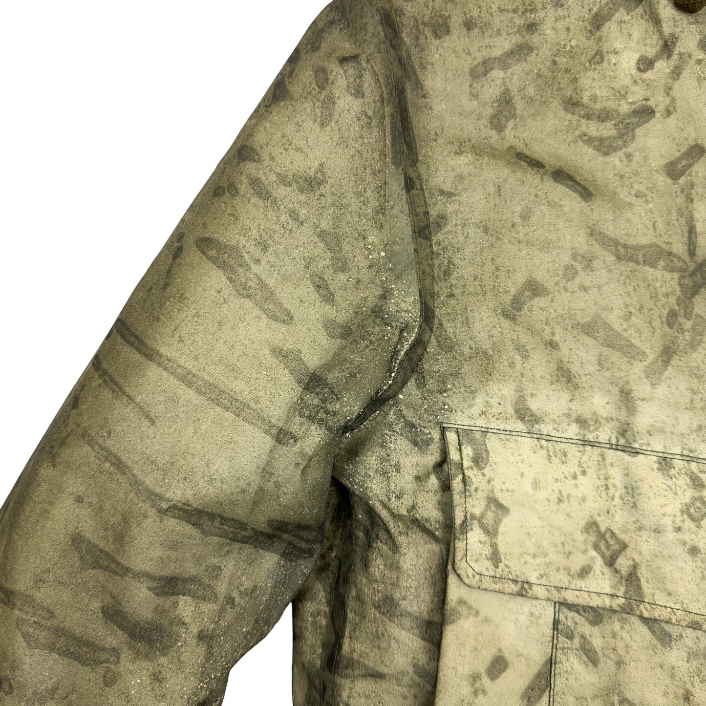 A/W 01 Stone Island Camo Monofilament Jacket with Wool Liner