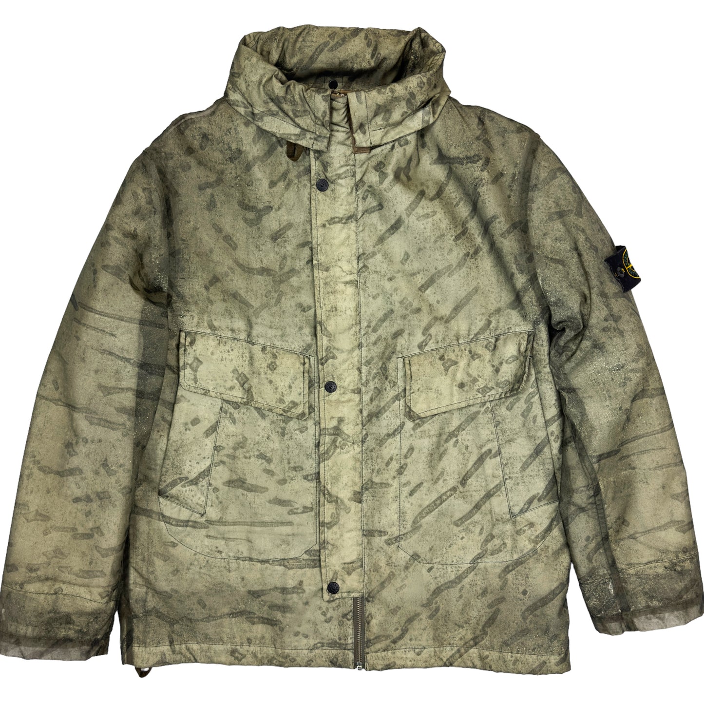 A/W 01 Stone Island Camo Monofilament Jacket with Wool Liner