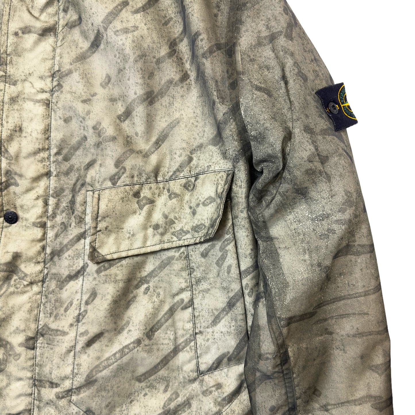 A/W 01 Stone Island Camo Monofilament Jacket with Wool Liner