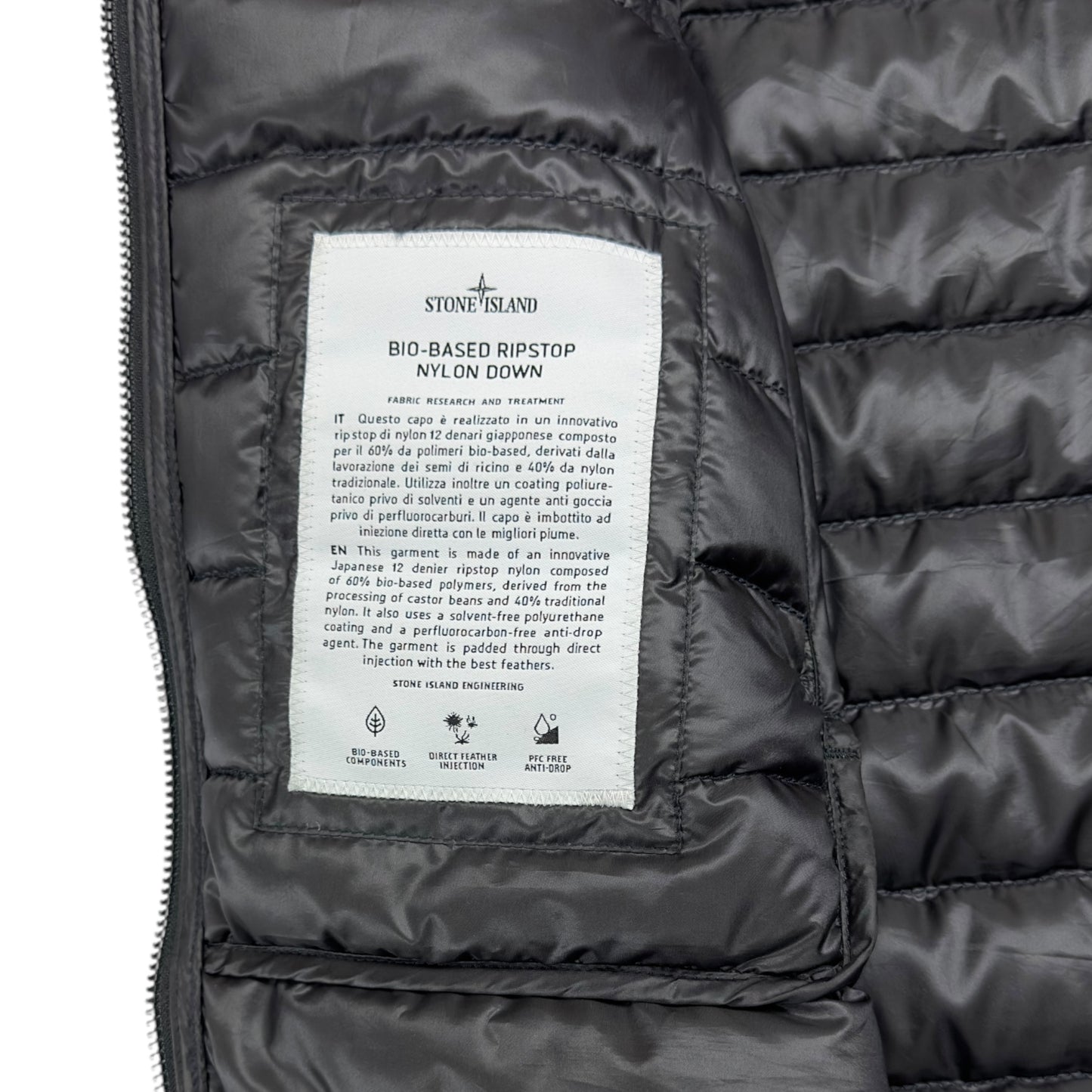 S/S 22 Stone Island Bio Based Ripstop Nylon Down