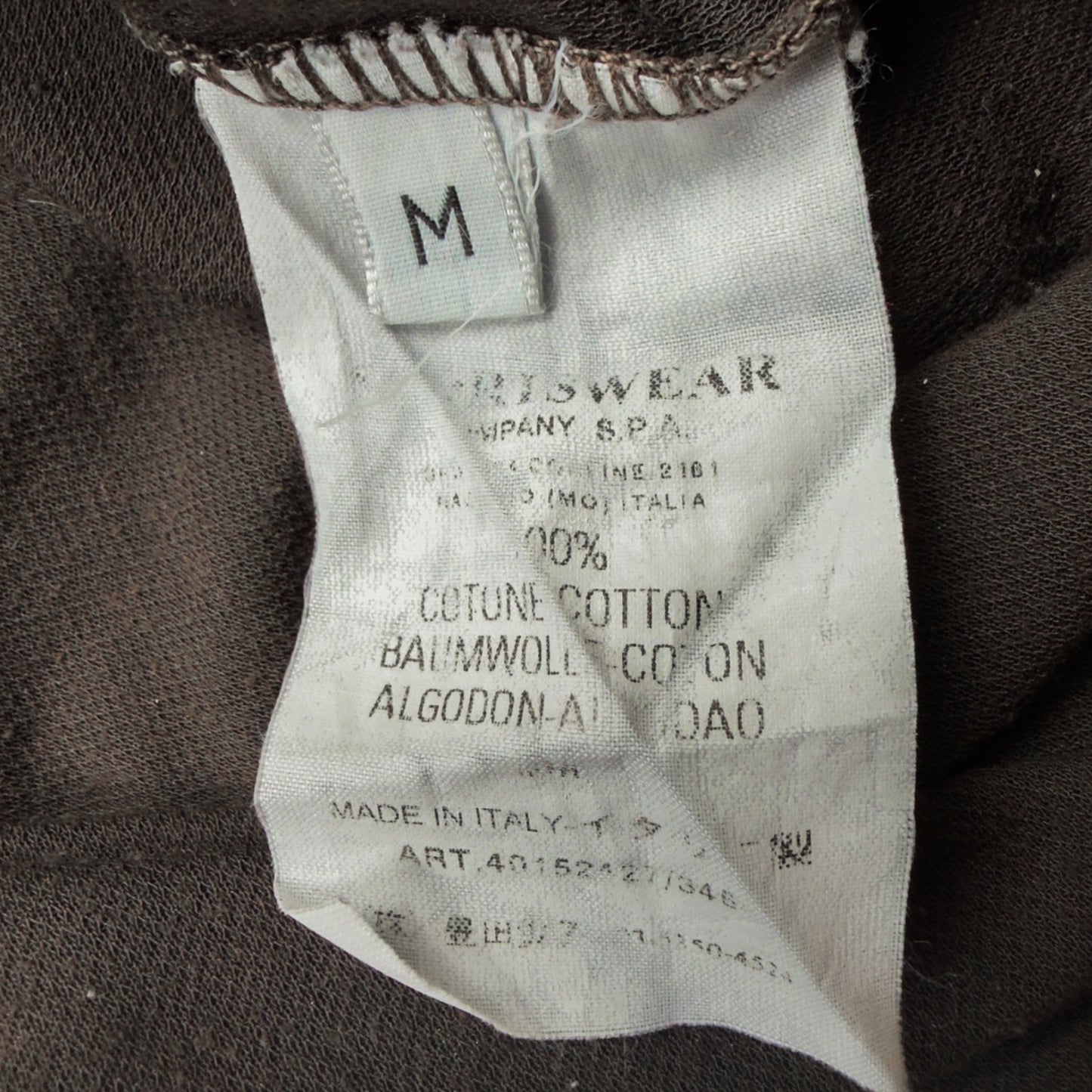 S/S 04 Stone Island Spellout T-Shirt - Brown