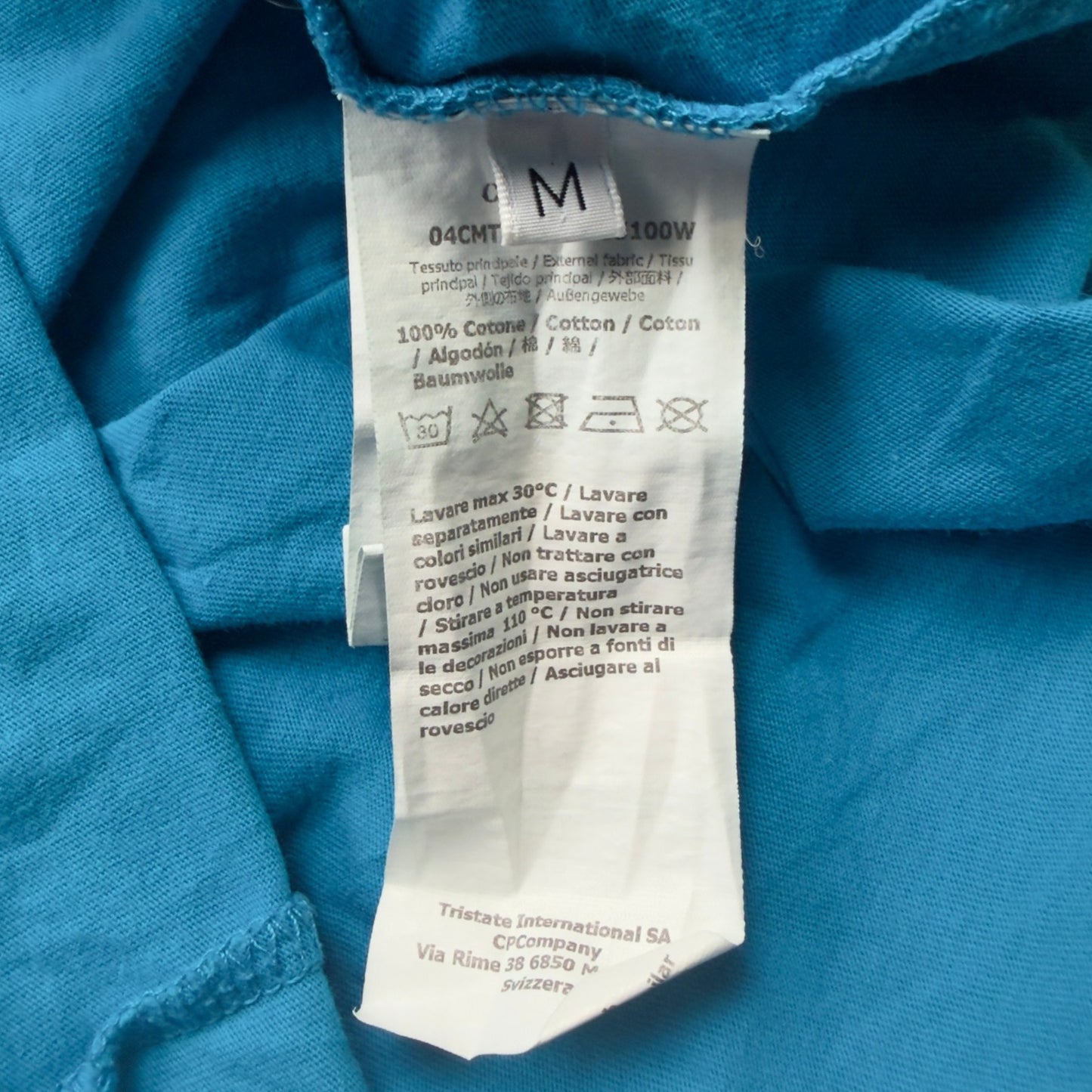 C.P. Company Big Stitch Logo T-Shirt - Blue