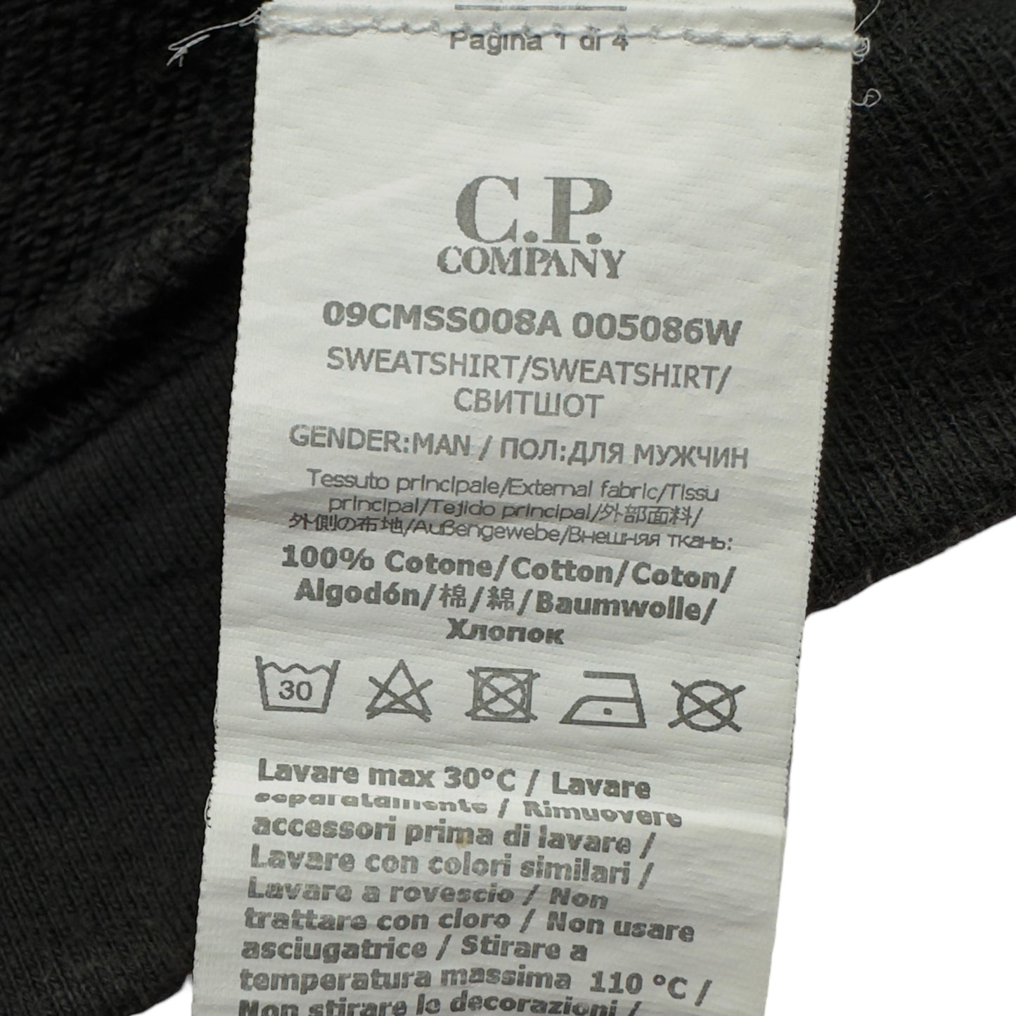 C.P. Company Spell Out Crewneck Sweater