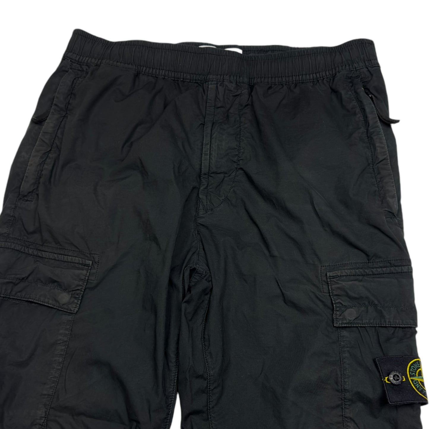 S/S 22 Stone Island Stretch Cotton Cuffed Cargo Trousers
