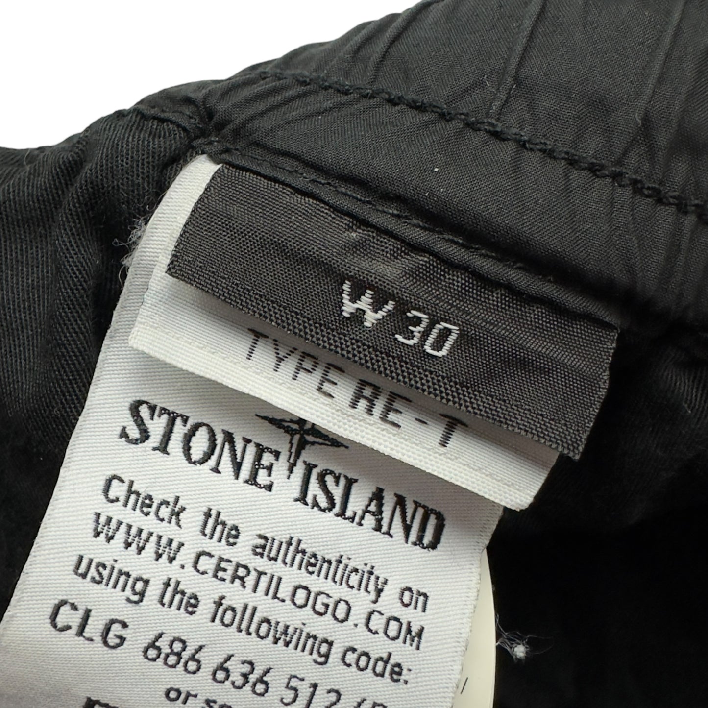 S/S 21 Stone Island Stretch Cotton Cuffed Cargo Trousers