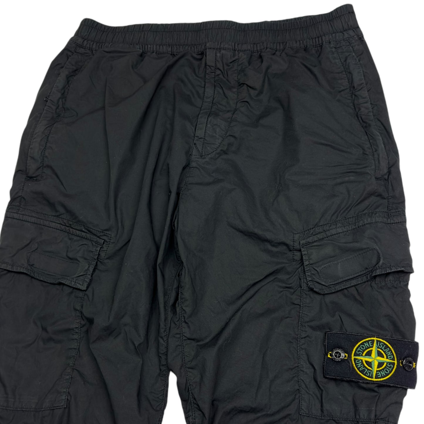 S/S 21 Stone Island Stretch Cotton Cuffed Cargo Trousers