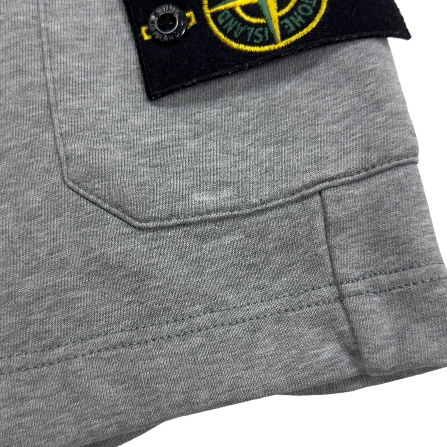 S/S 18 Stone Island Cotton Jersey Cargo Shorts - Grey