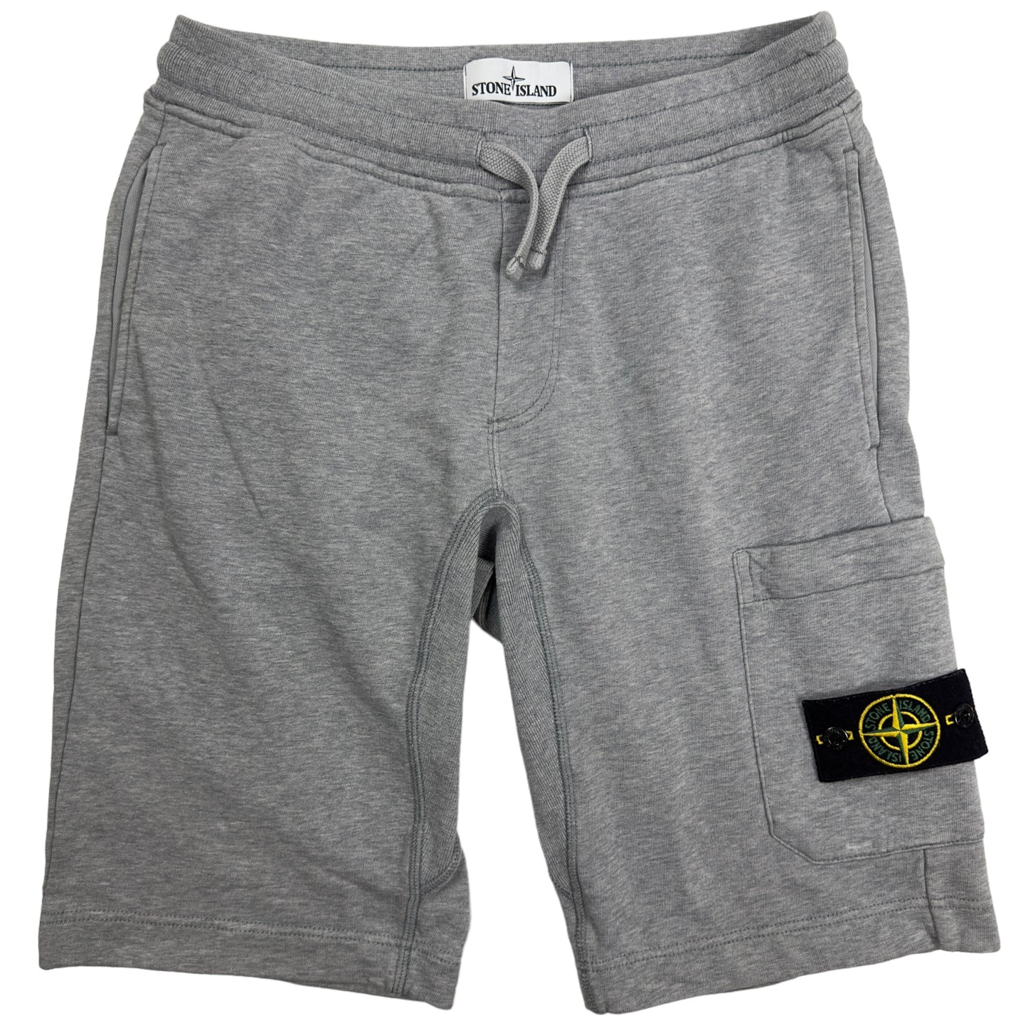 S/S 18 Stone Island Cotton Jersey Cargo Shorts - Grey