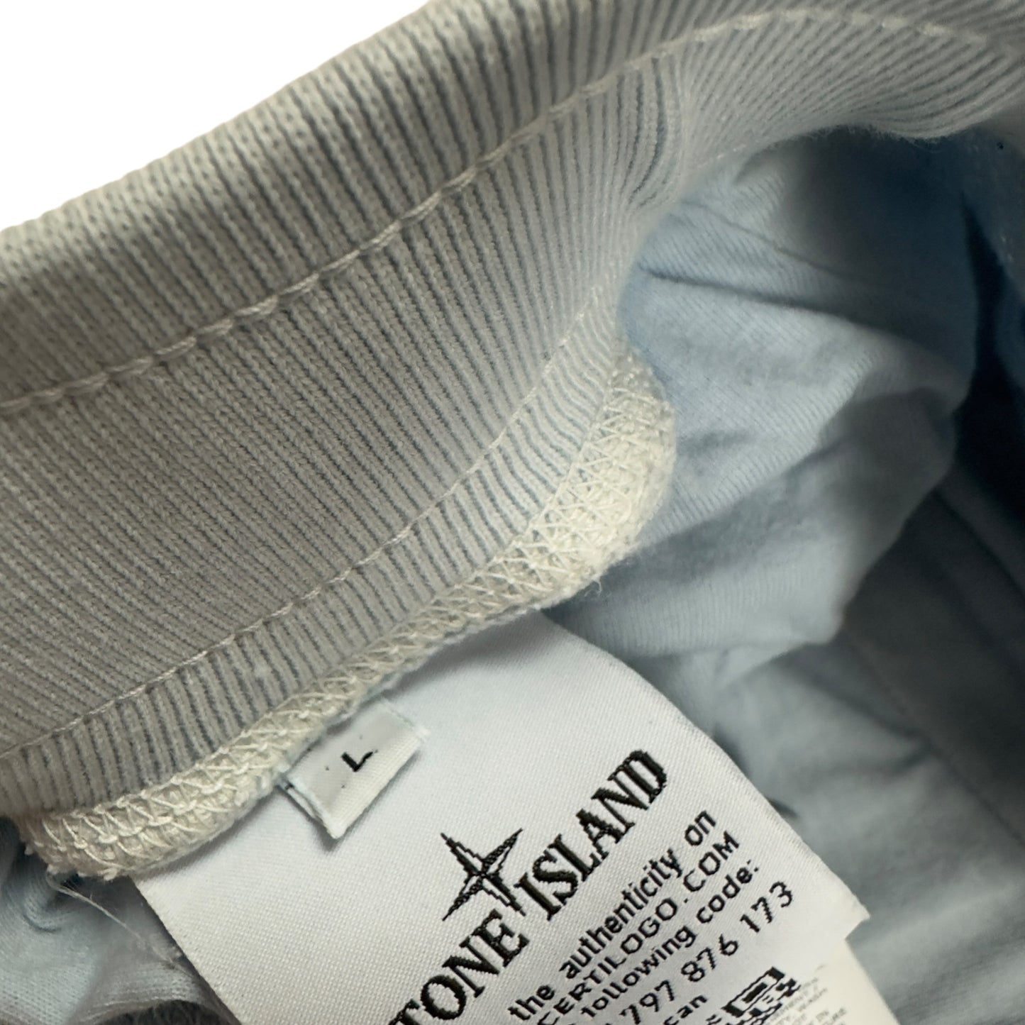 S/S 21 Stone Island Cotton Jersey Cargo Shorts - Light Blue