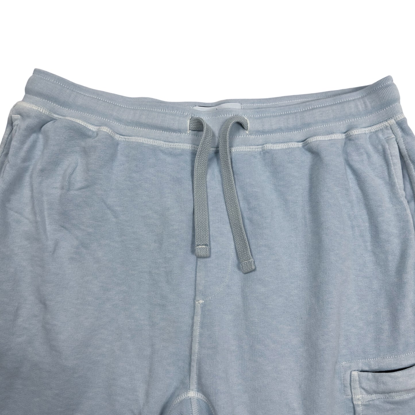 S/S 21 Stone Island Cotton Jersey Cargo Shorts - Light Blue