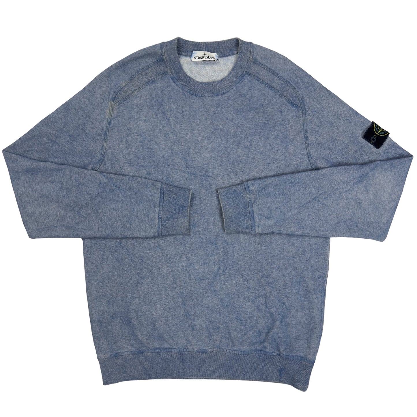 A/W 20 Stone Island Dust Colour Treatment Sweater - Grey/Blue