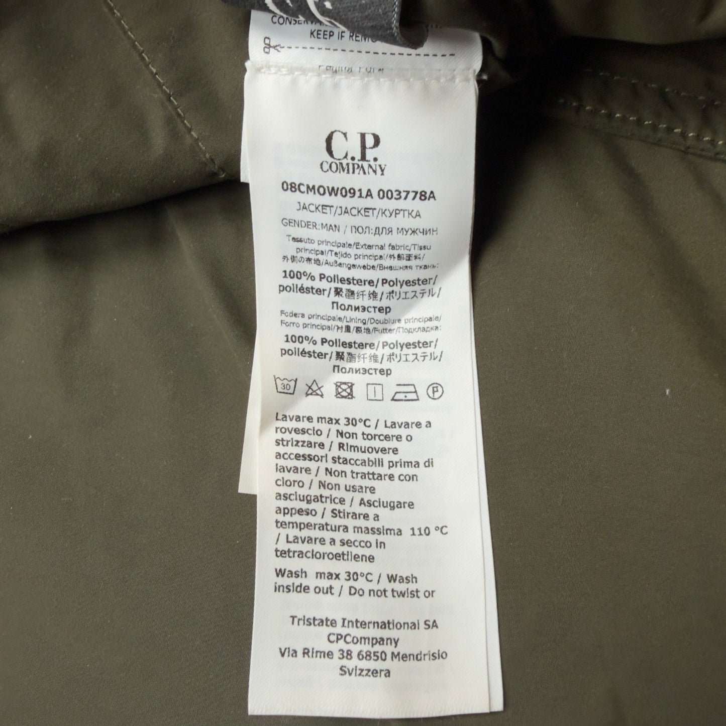 C.P. Company Memri Parka Jacket - Khaki Green
