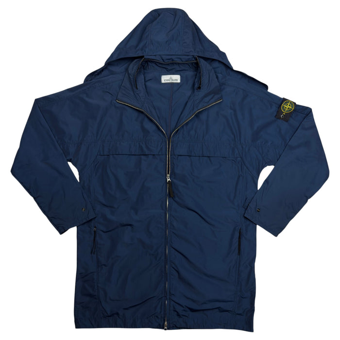 S/S 20 Stone Island Micro Reps Parka Jacket - Navy Blue