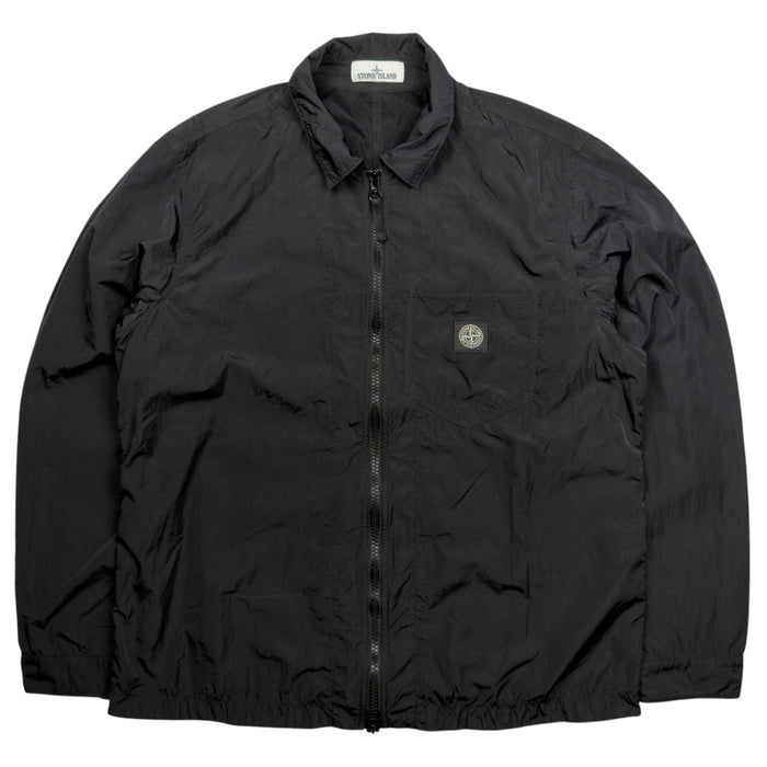 S/S 20 Stone Island Nylon Metal Patch Program Overshirt - Black