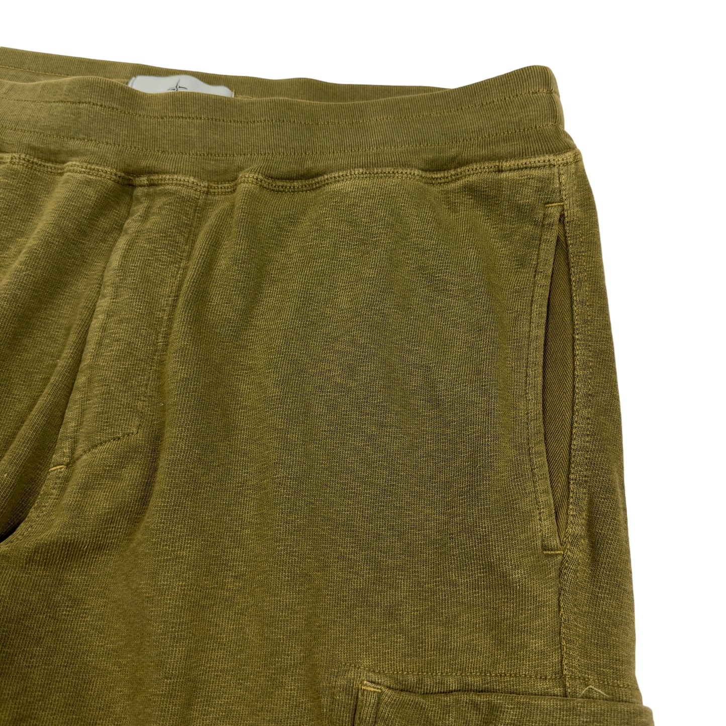 S/S 17 Stone Island Cotton Jersey Cargo Shorts - Khaki