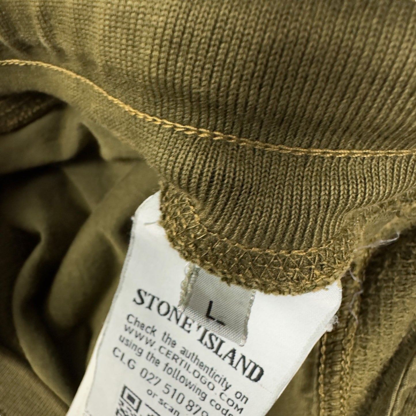 S/S 17 Stone Island Cotton Jersey Cargo Shorts - Khaki