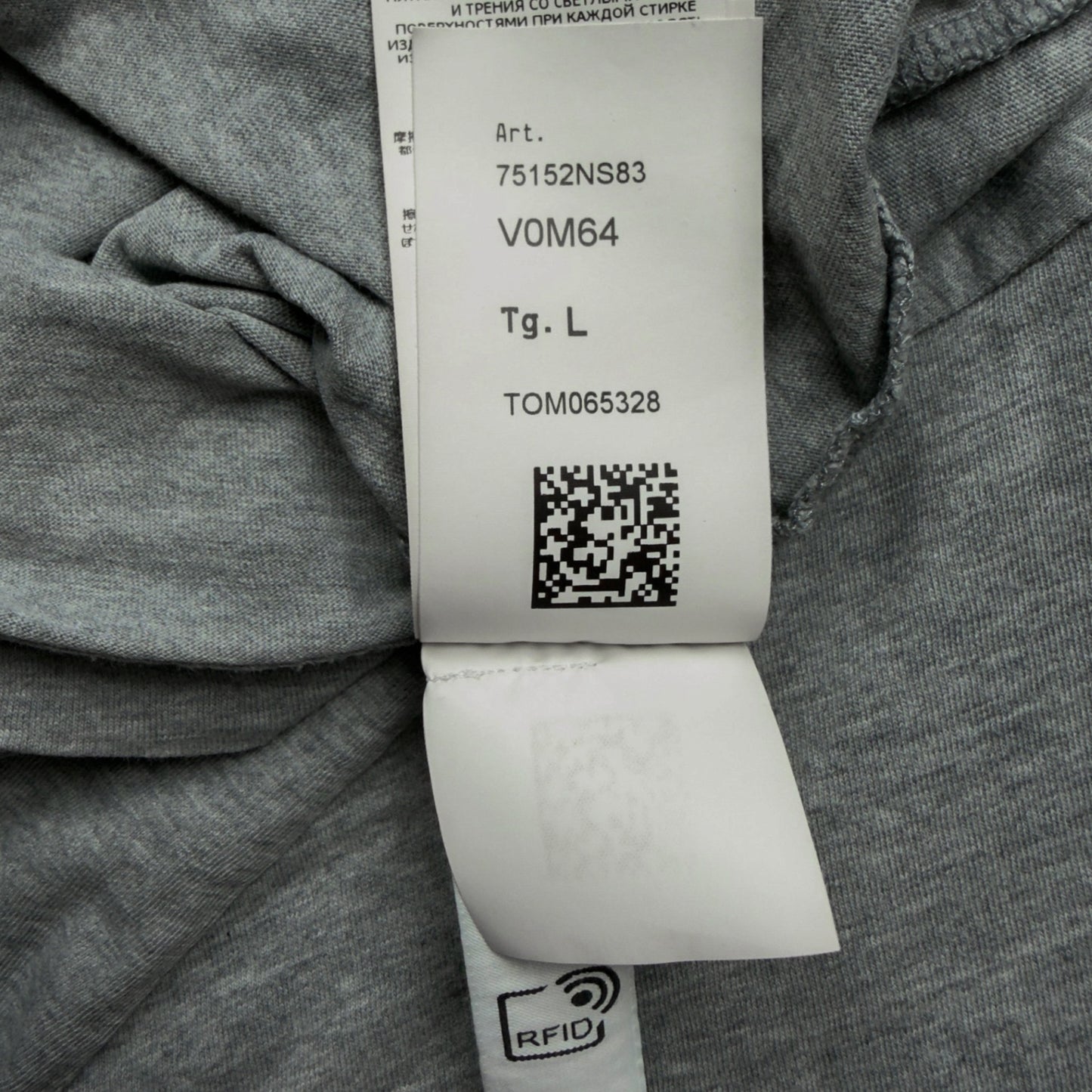 A/W 21 Stone Island 'Mixed Media Two' Back Print T-Shirt - Grey