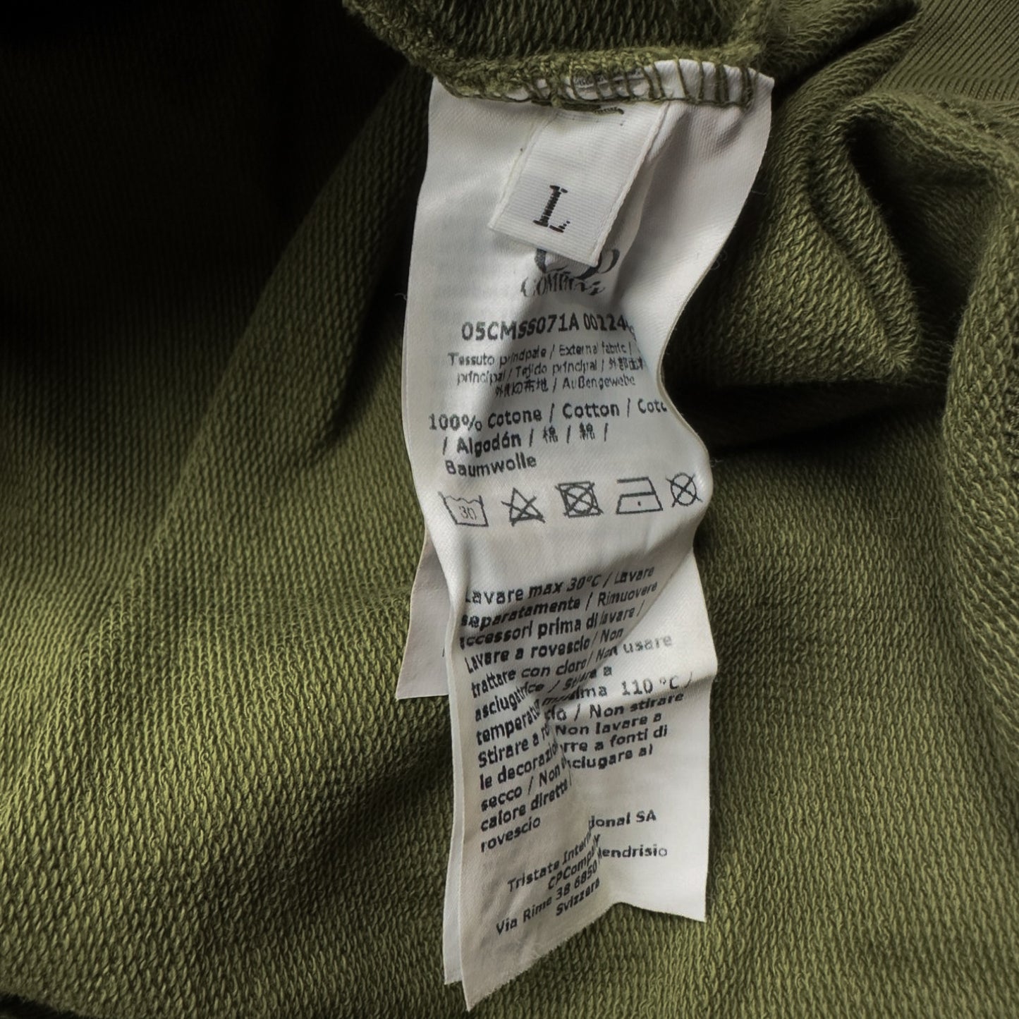 C.P. Company Lightweight Crewneck Sweater - Olive Green