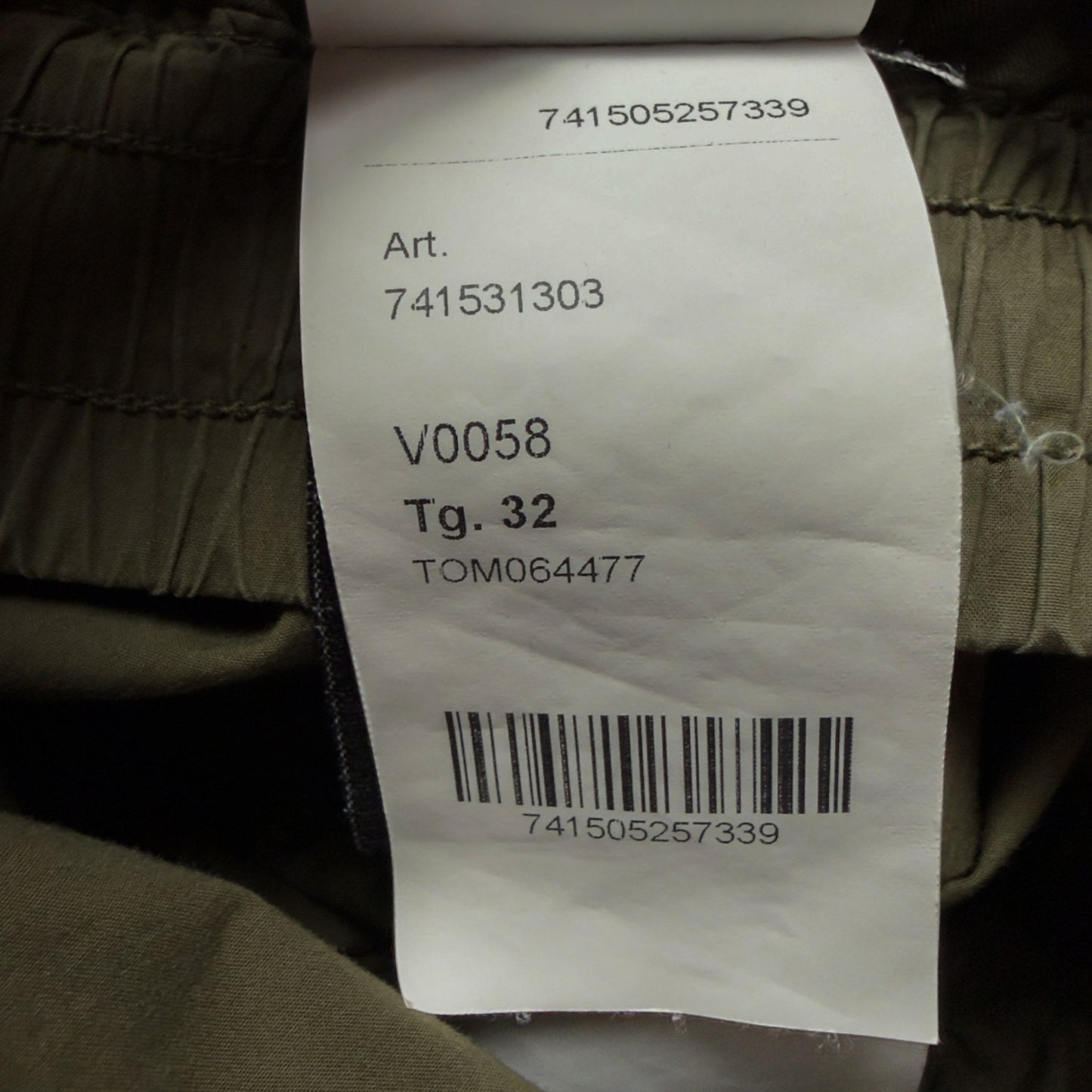 S/S 21 Stone Island Stretch Cotton Cargo Trousers - 32 RE-T - Khaki