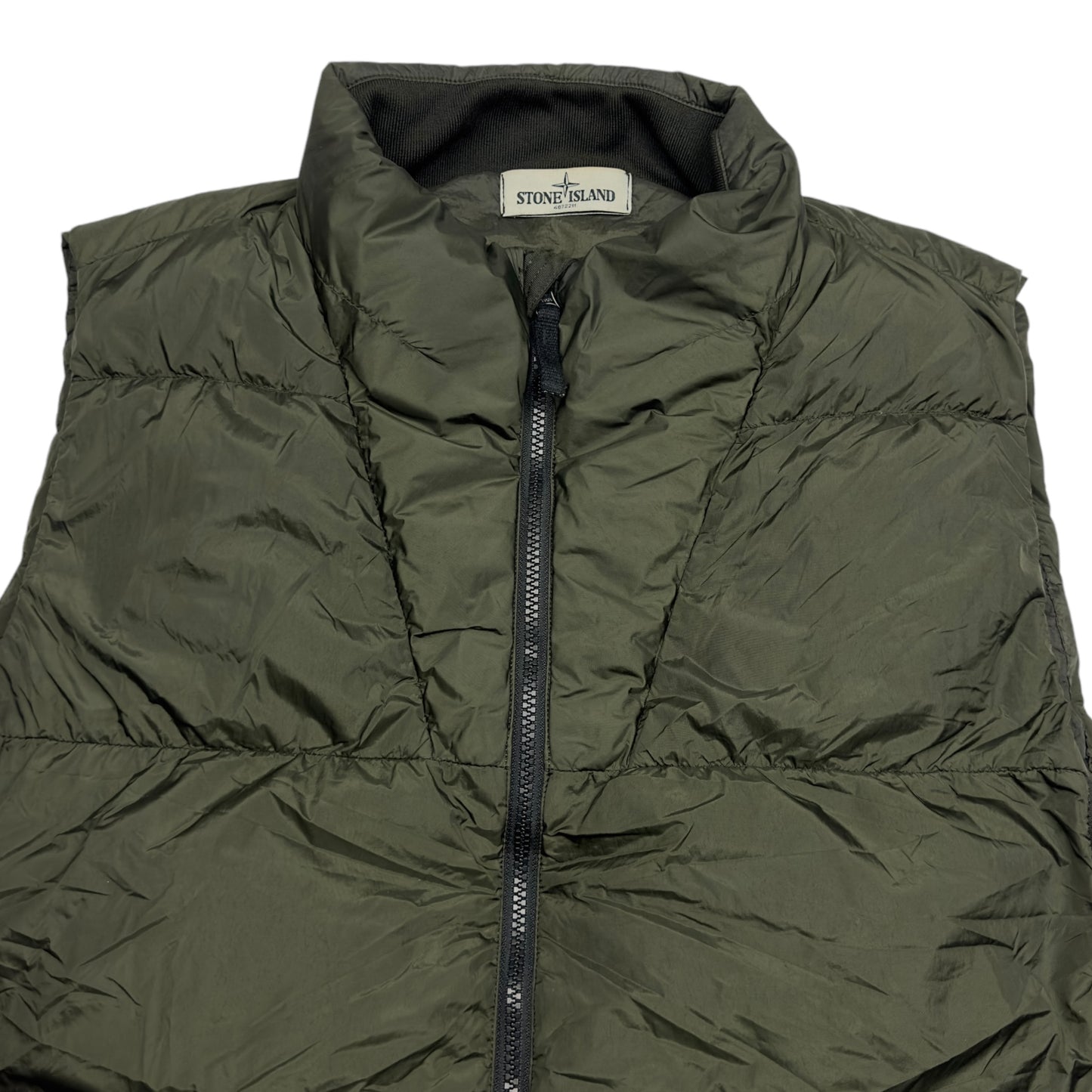 A/W 13 Stone Island Crinkle Reps NY Down Gilet - Khaki