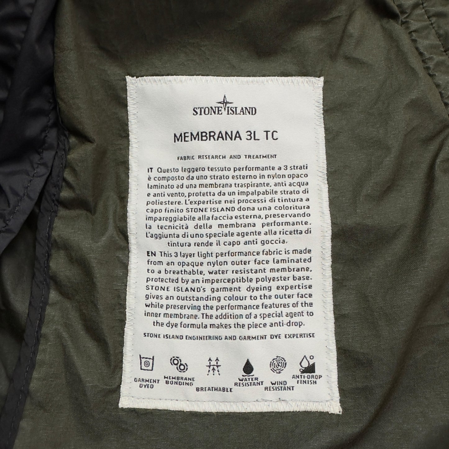 S/S 17 Stone Island Membrana 3L TC Parka - Navy