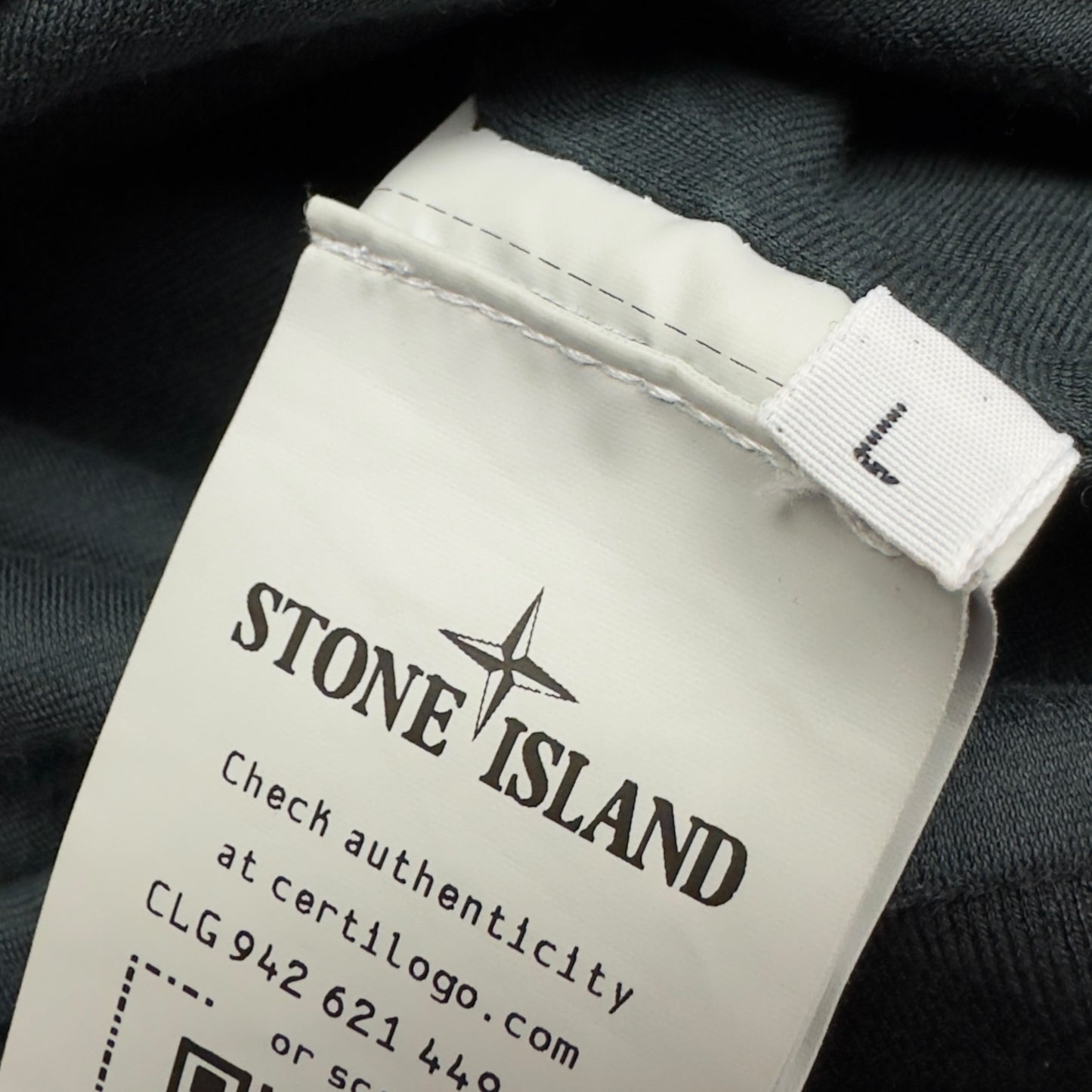 S/S 22 Stone Island Black Ghost Zip Sweater