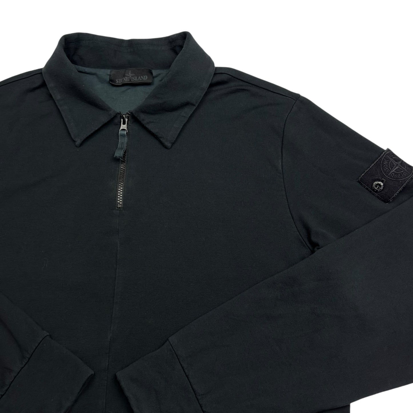 S/S 22 Stone Island Black Ghost Zip Sweater