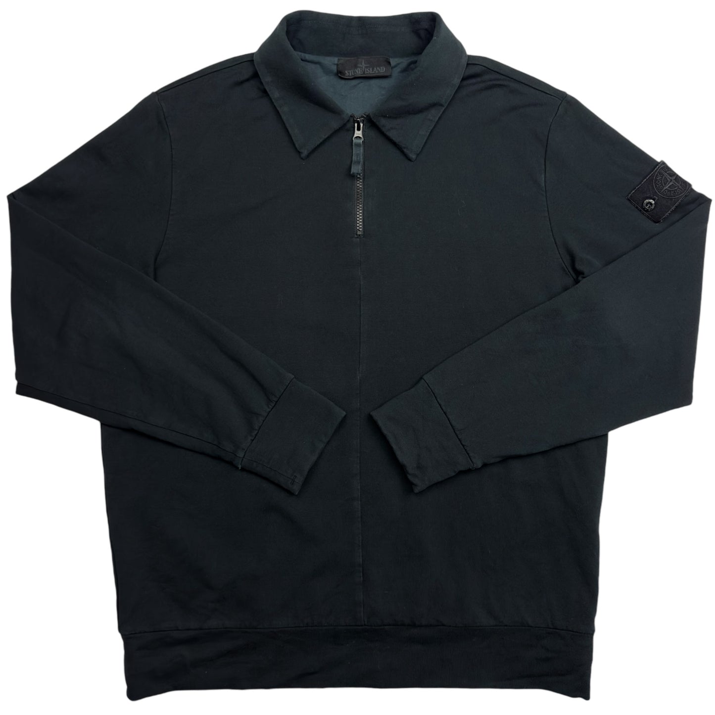 S/S 22 Stone Island Black Ghost Zip Sweater