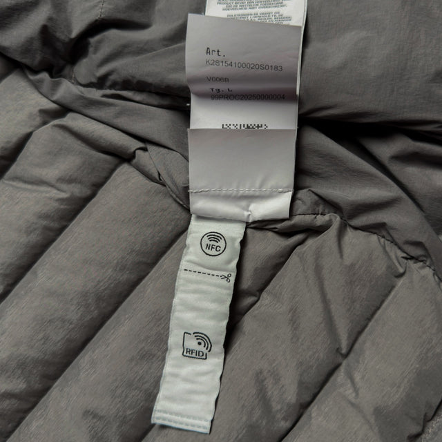 A/W 25 Stone Island Seamless Tunnel Nylon Down-TC Hooded Jacket - Grey