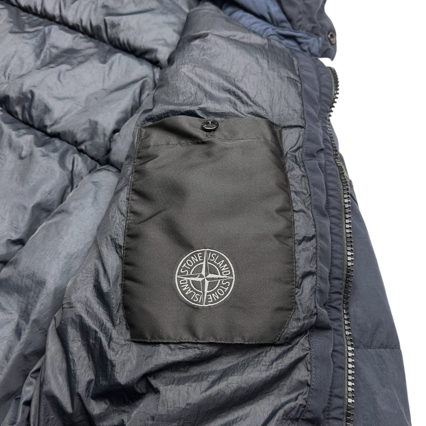 A/W 19 Stone Island Crinkle Reps NY Down Jacket - Navy