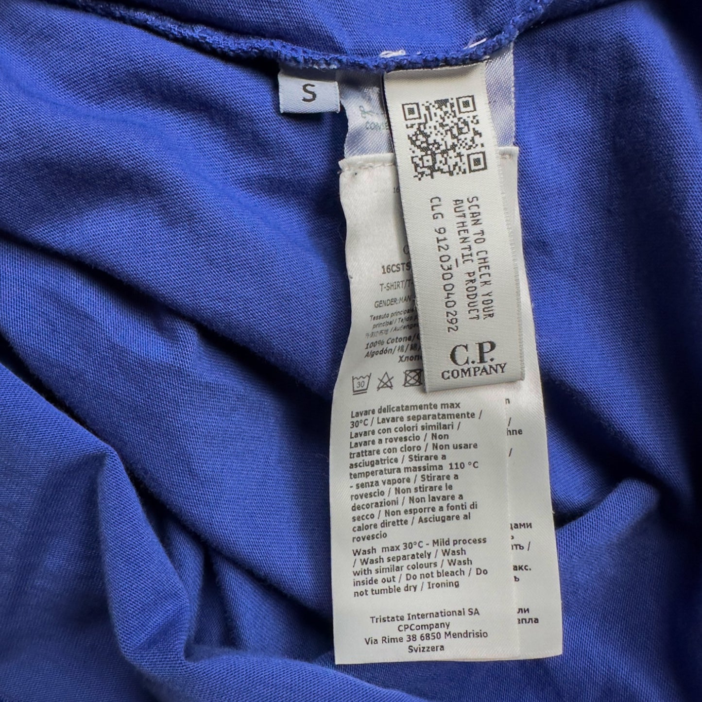 C.P. Company x Palace 'C.P. Palace' Graphic Print T-Shirt - Blue