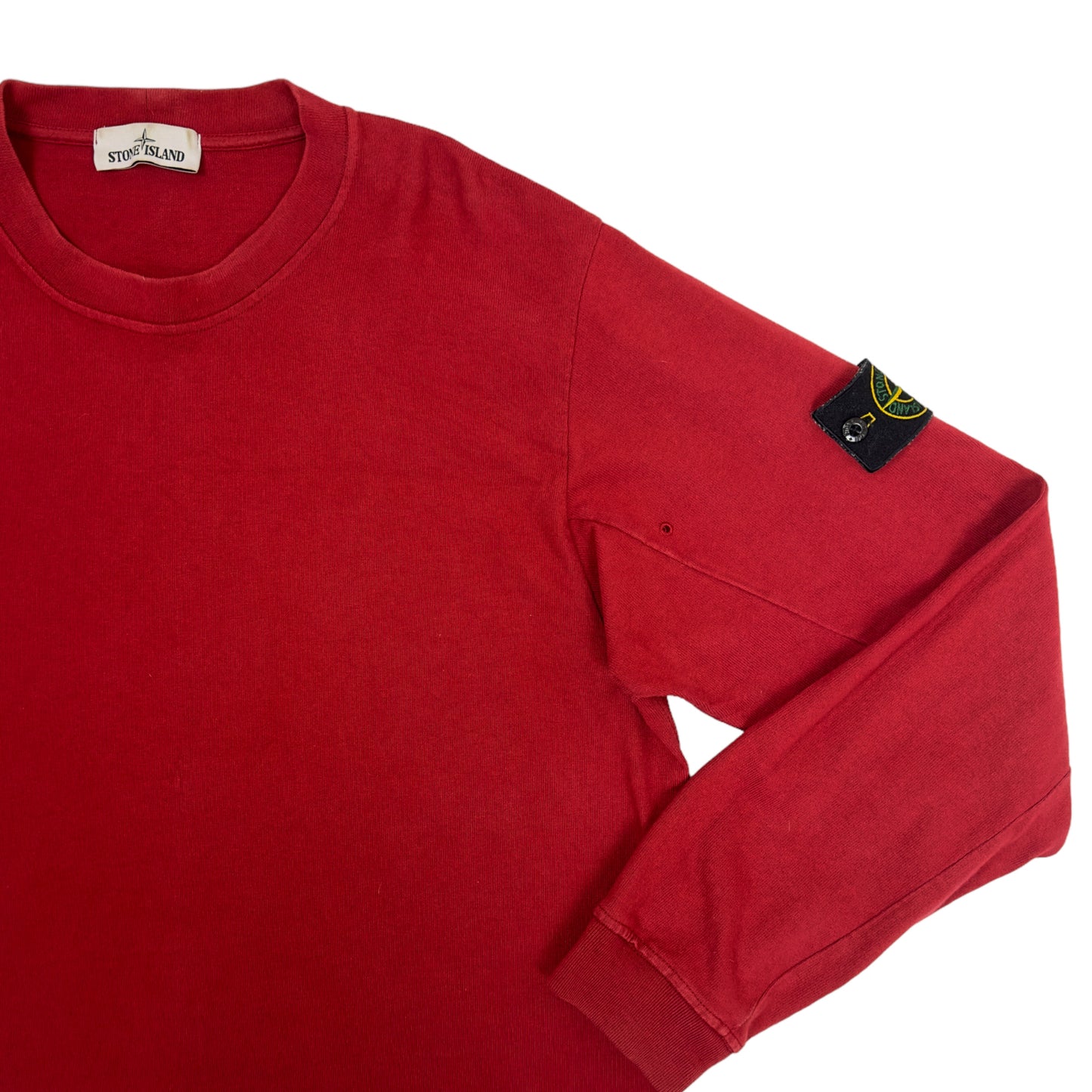 A/W 15 Stone Island Lightweight Cotton Sweater Red