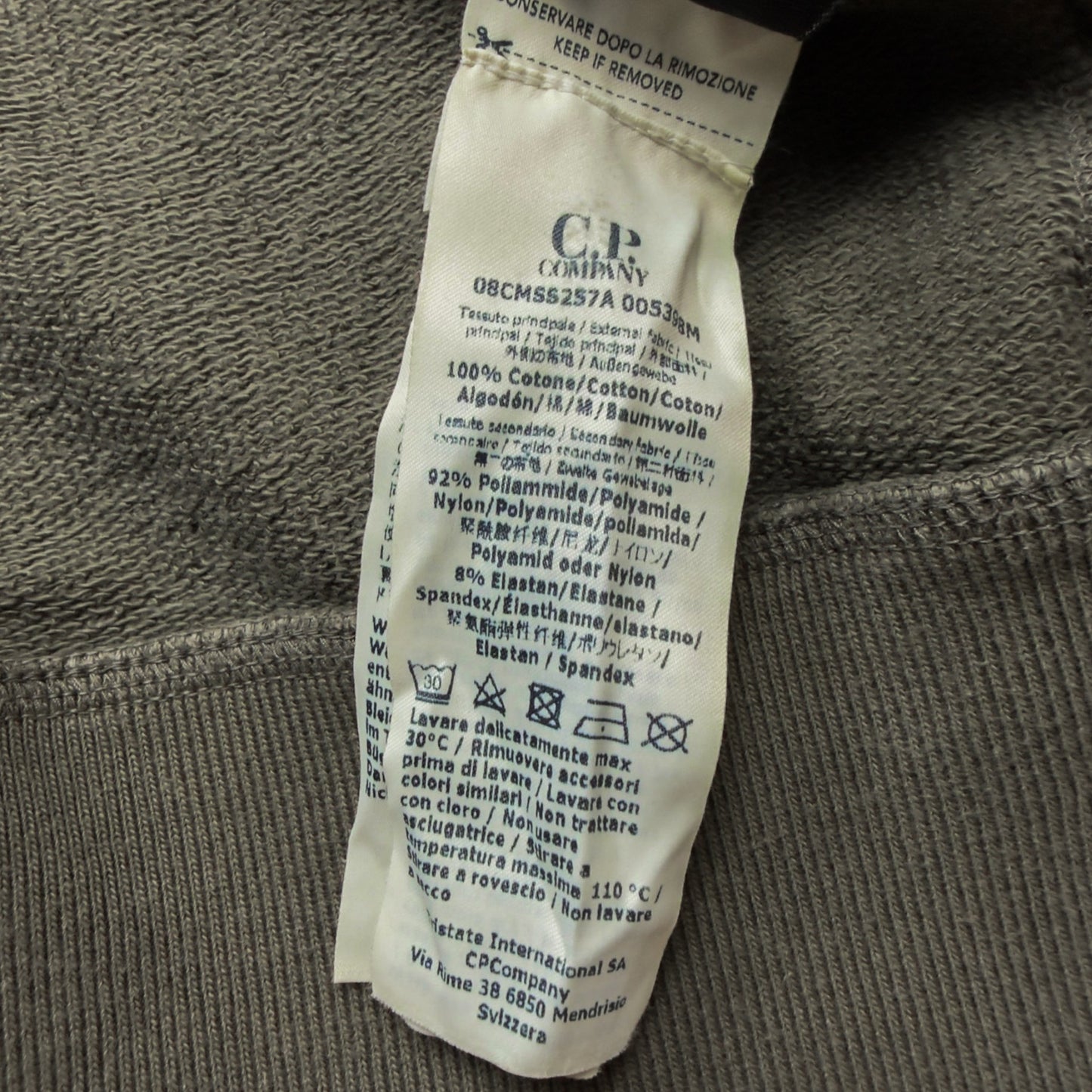 S/S 20 C.P. Company Mako Cotton Goggle Zip Hoodie - Olive Green