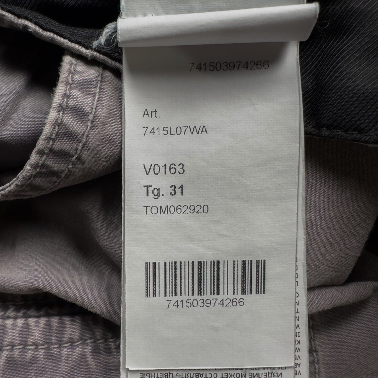 S/S 21 Stone Island Bermuda Cargo Shorts - Grey