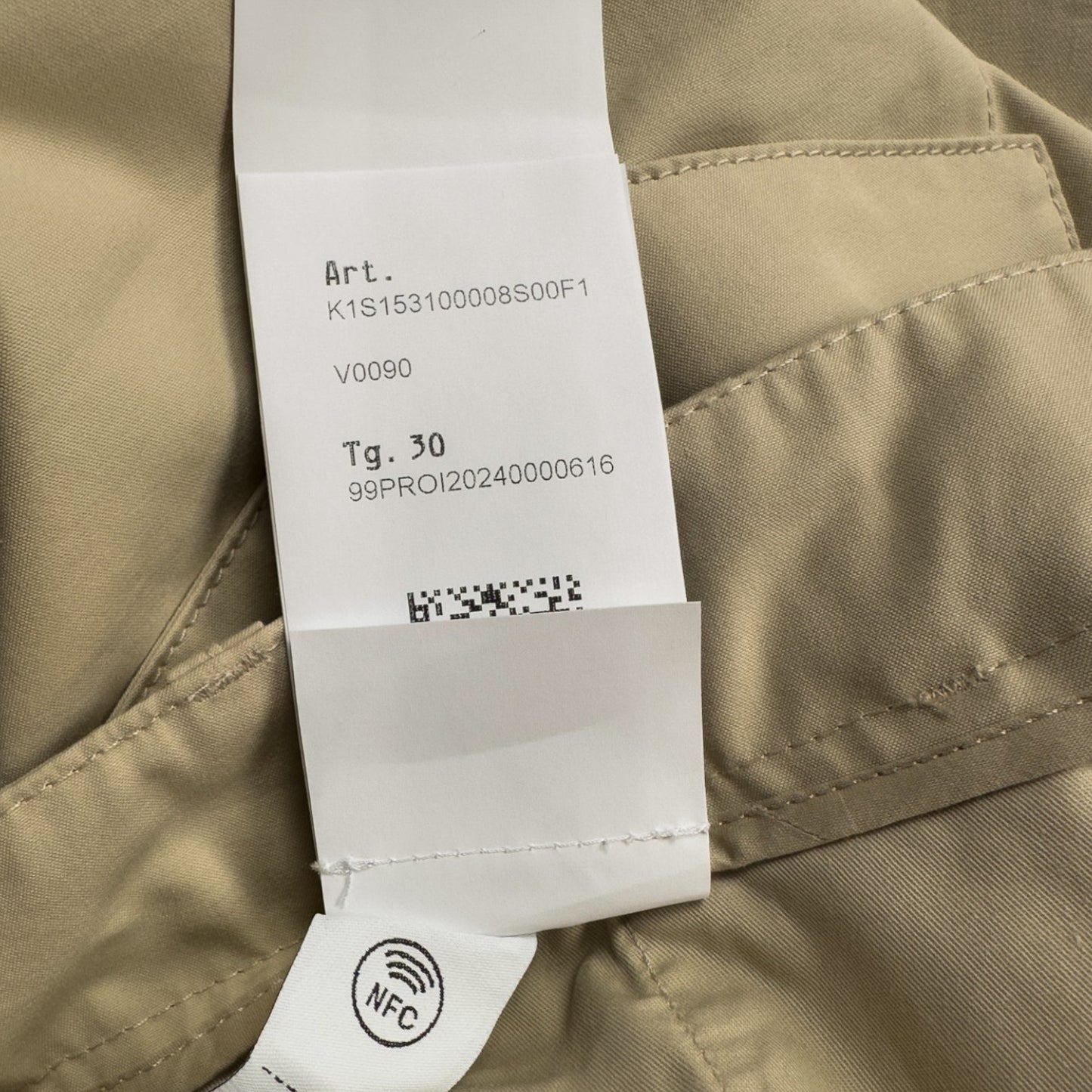 S/S 25 Stone Island Weatherproof Cotton Canvas Ghost Piece Cargo Trousers - 30 RE