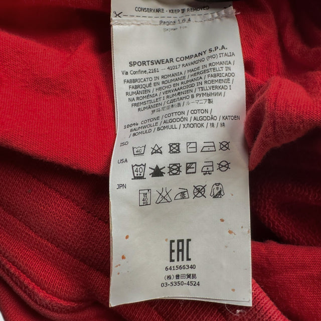 S/S 16 Stone Island Cotton Jersey Cargo Shorts - Red
