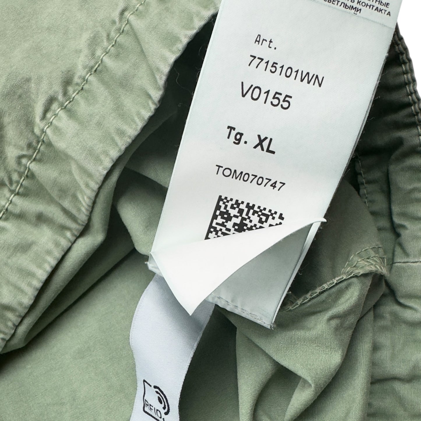 A/W 22 Stone Island Cotton Overshirt - Sage Green