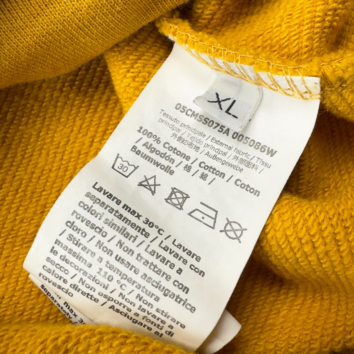 C.P. Company Chest Logo Sweater - Yellow