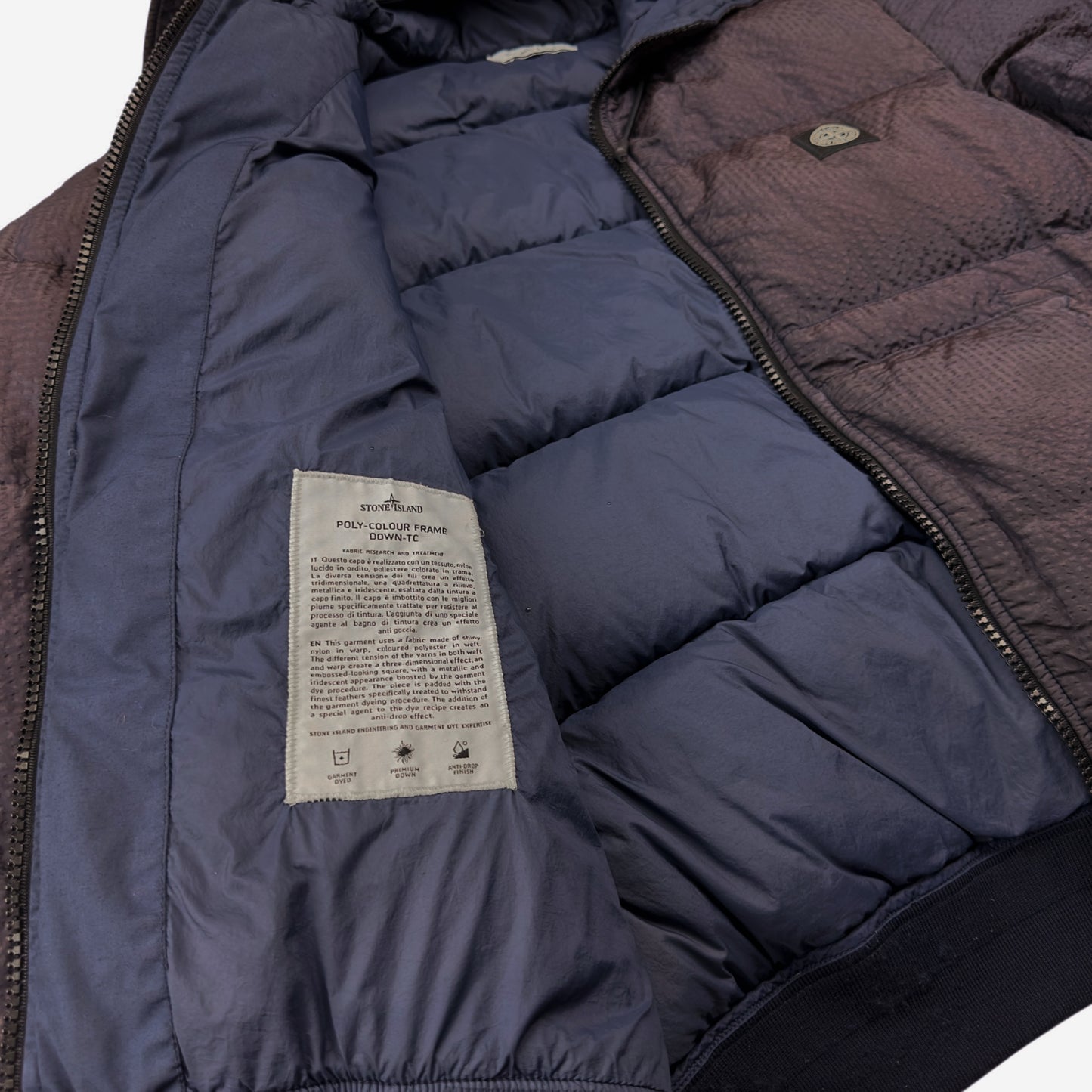 A/W 20 Stone Island Poly-Colour Frame Down-TC Puffer Jacket
