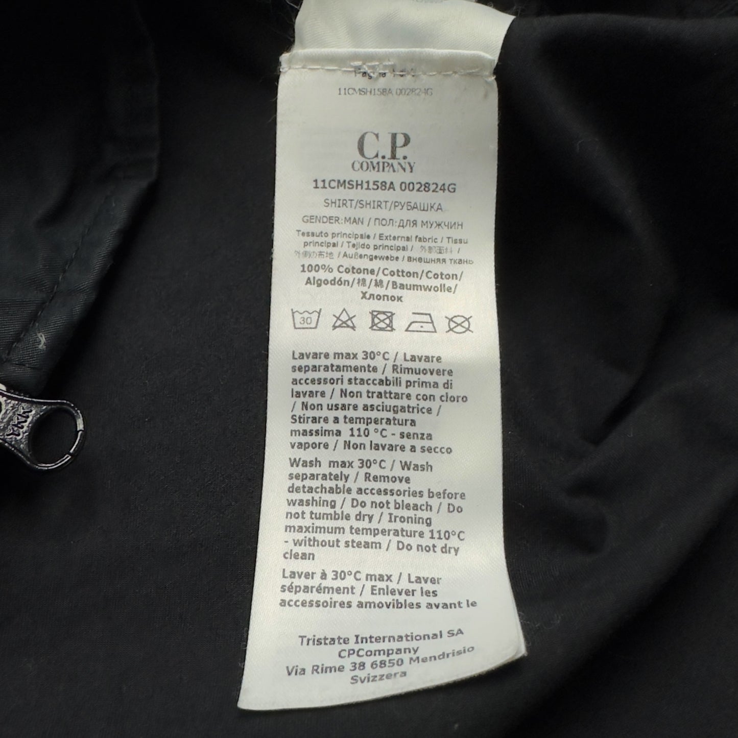 C.P. Company Gabardine Overshirt - Black