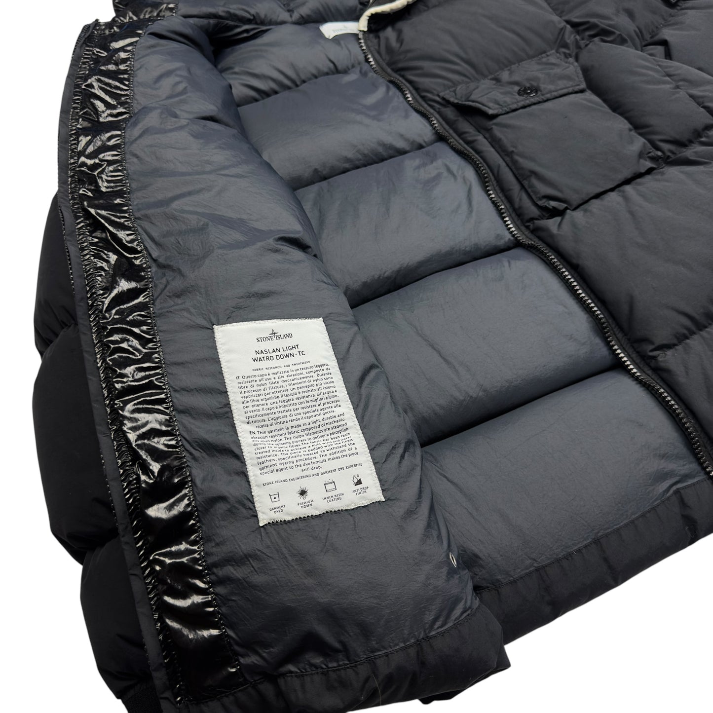 A/W 21 Stone Island Naslan Light Watro Down TC - Black