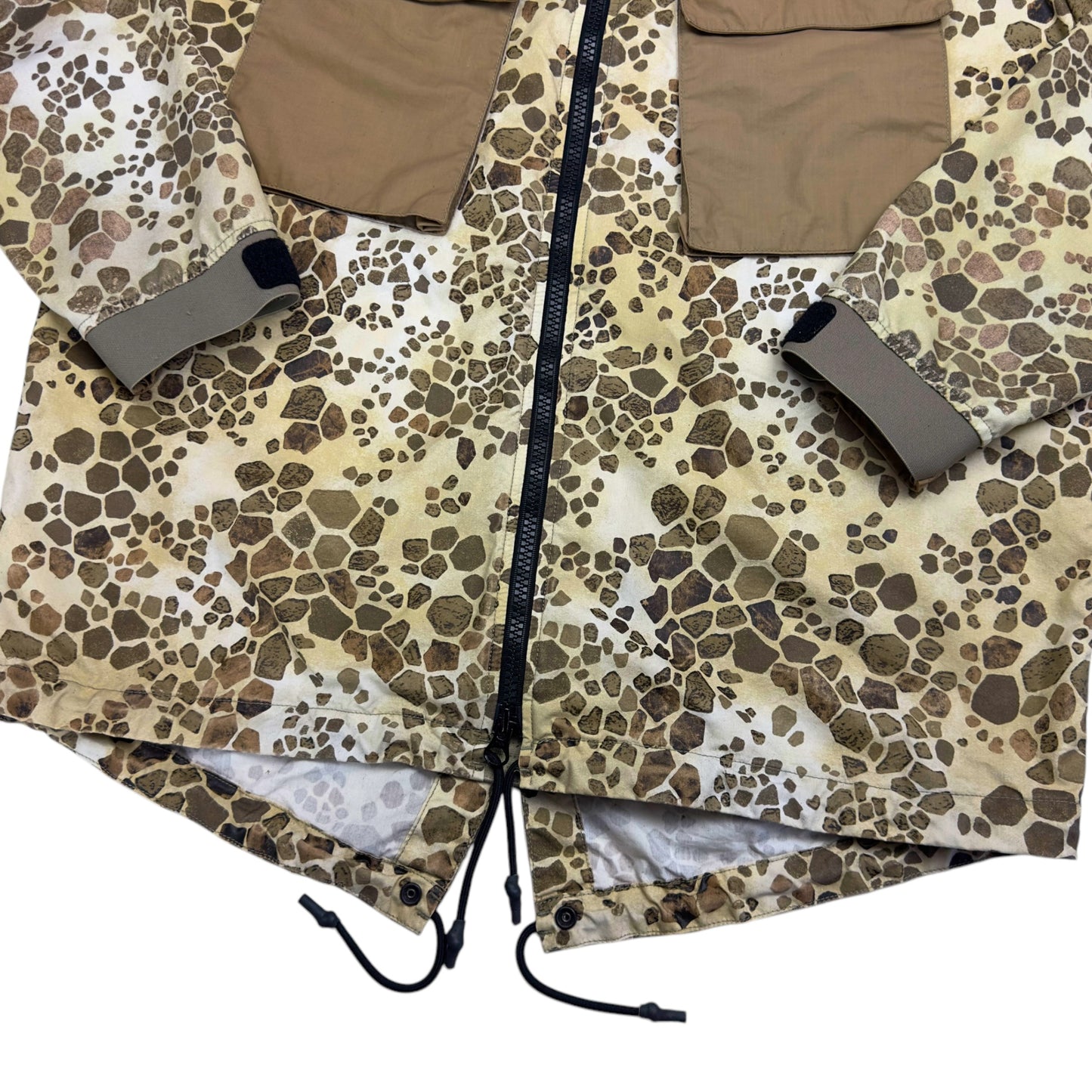S/S 18 Stone Island Alligator Camo Light Cotton / Nylon Rep Parka