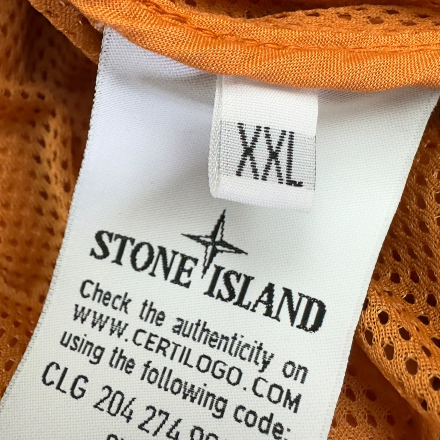 S/S 14 Stone Island Micro Reps Hooded Bomber Jacket - Orange