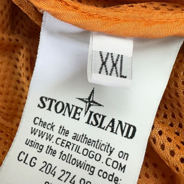 S/S 14 Stone Island Micro Reps Hooded Bomber Jacket - Orange