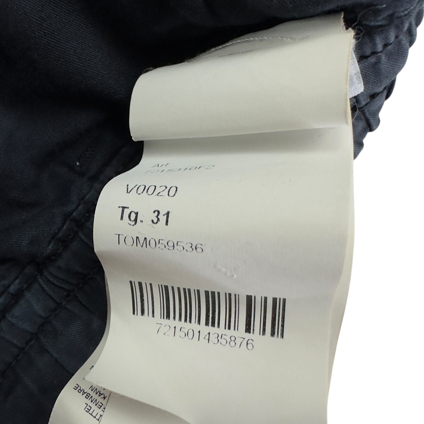 S/S 20 Stone Island Navy Ghost Cargo Trousers